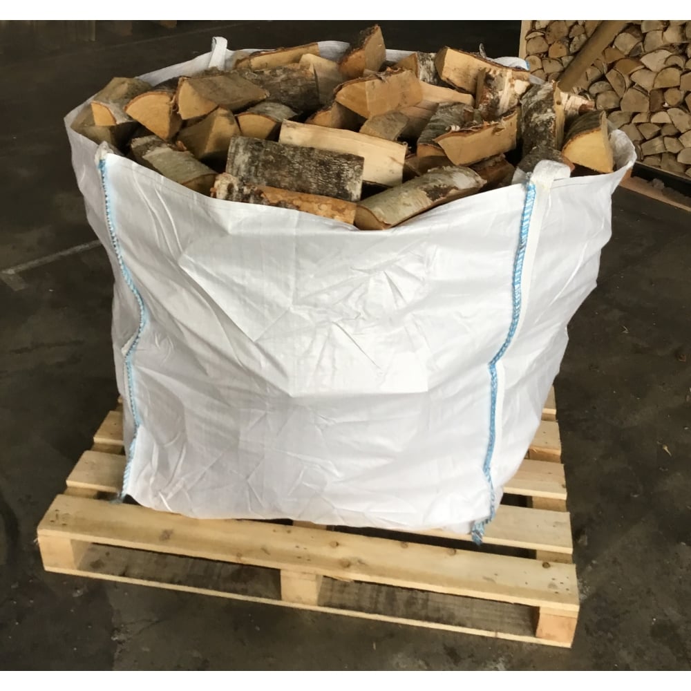 Kiln-Dried Birch Logs — Bulk Bag